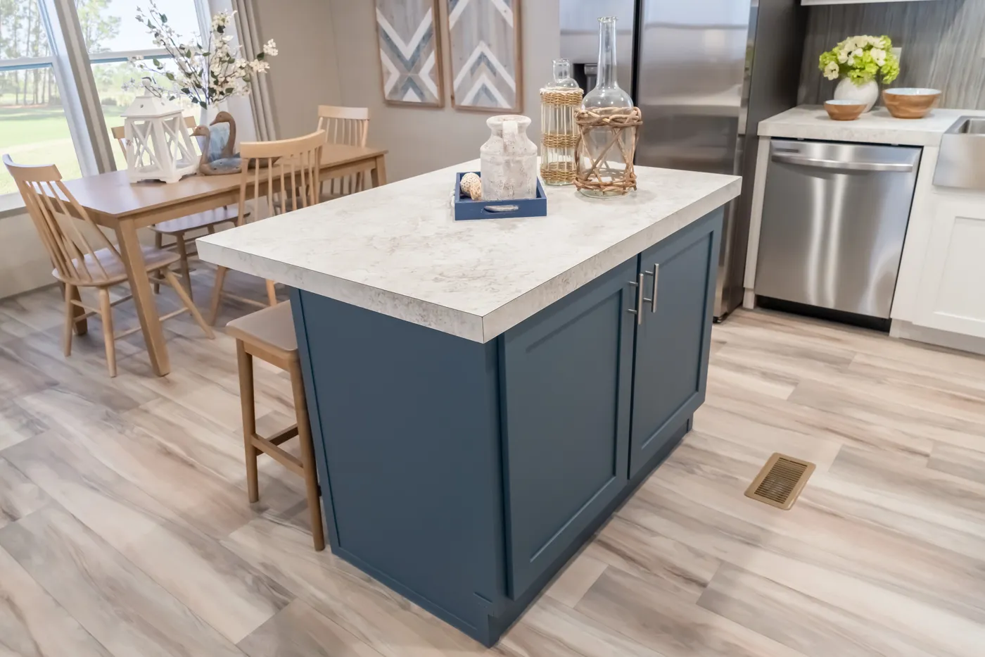 The TRADITION 48F Kitchen. This Manufactured Mobile Home features 3 bedrooms and 2 baths.