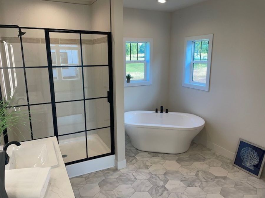 The GOOD LIFE/5630-MS051 SECT Primary Bathroom. This Manufactured Mobile Home features 3 bedrooms and 2 baths.