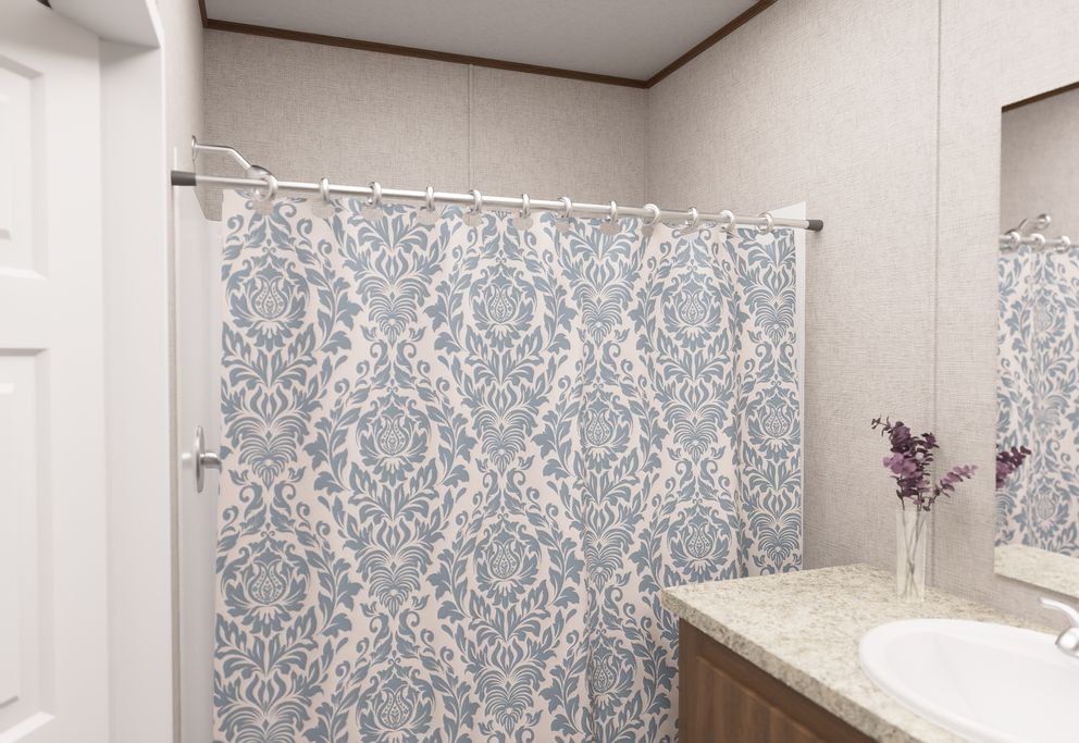 The ASPEN Primary Bathroom. This Manufactured Mobile Home features 3 bedrooms and 2 baths.