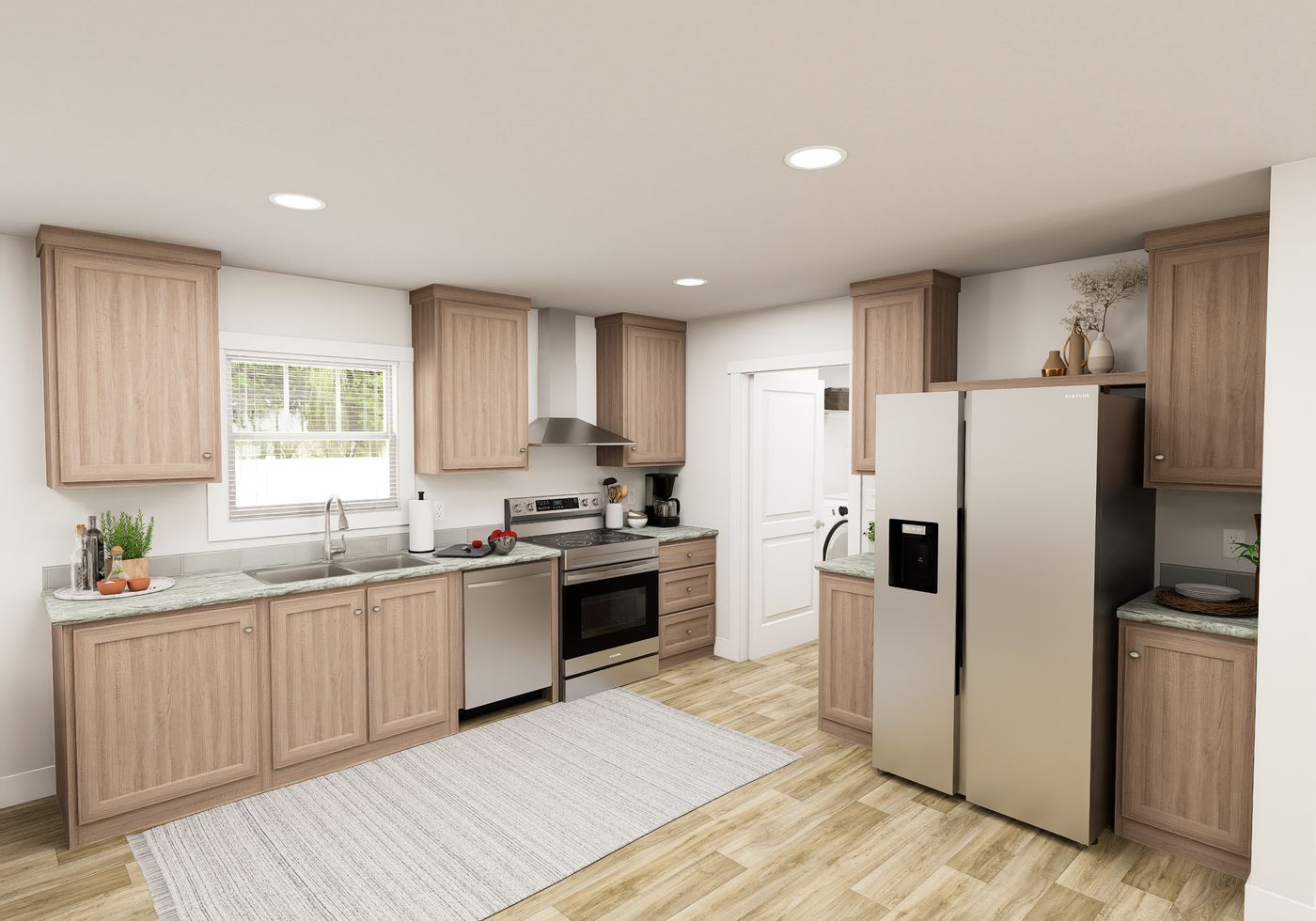 The RIGHT CHOICE 109 Kitchen. This Manufactured Mobile Home features 4 bedrooms and 2 baths.