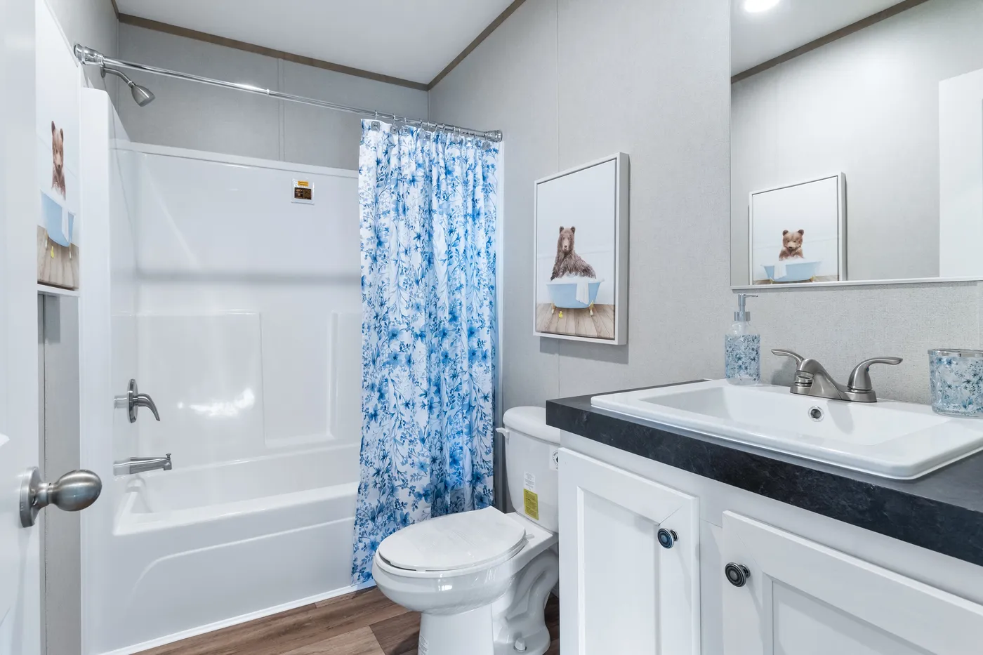The ASPIRE Guest Bedroom. This Manufactured Mobile Home features 3 bedrooms and 2 baths.