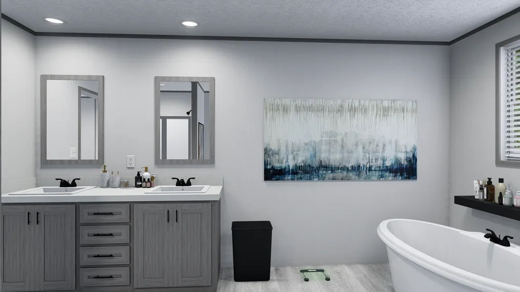 The VISION Primary Bathroom. This Manufactured Mobile Home features 4 bedrooms and 2 baths.