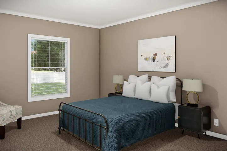 The THE BRYANT Guest Bedroom. This Manufactured Mobile Home features 4 bedrooms and 2 baths.