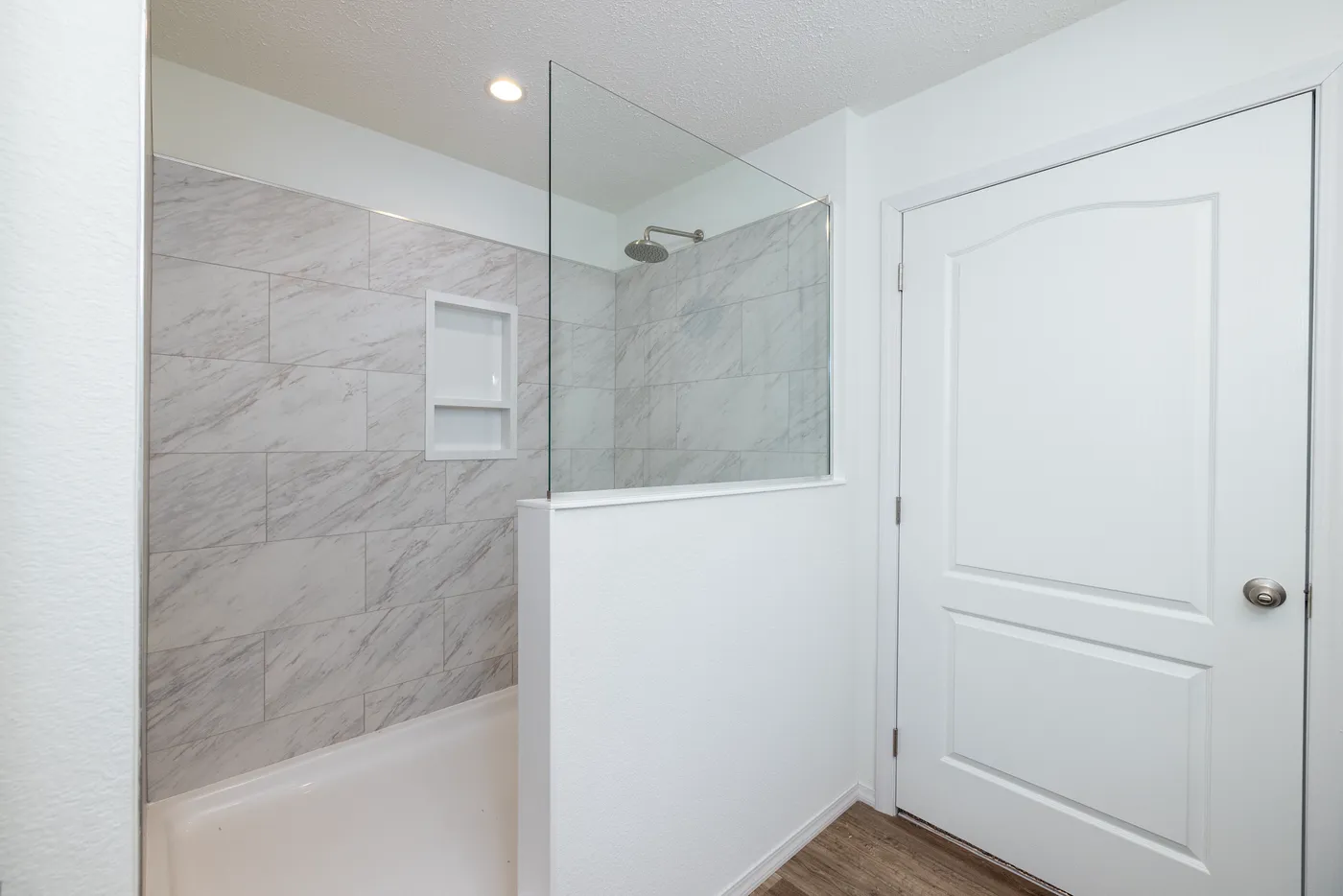 The ROOSEVELT Primary Bathroom. This Manufactured Mobile Home features 3 bedrooms and 2 baths.
