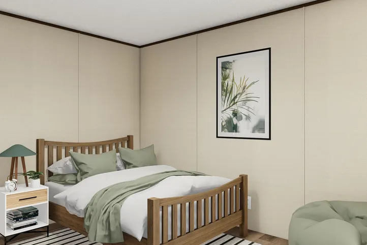 The SPLENDOR Bedroom. This Manufactured Mobile Home features 3 bedrooms and 2 baths.