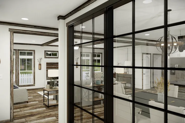 The THE SUMNER Foyer. This Manufactured Mobile Home features 3 bedrooms and 2 baths.