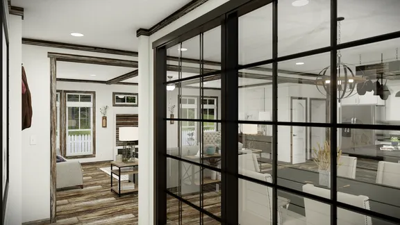 The THE SUMNER Foyer. This Manufactured Mobile Home features 3 bedrooms and 2 baths.