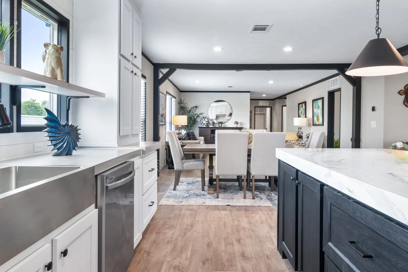 The HERCULES Kitchen. This Manufactured Mobile Home features 4 bedrooms and 2 baths.