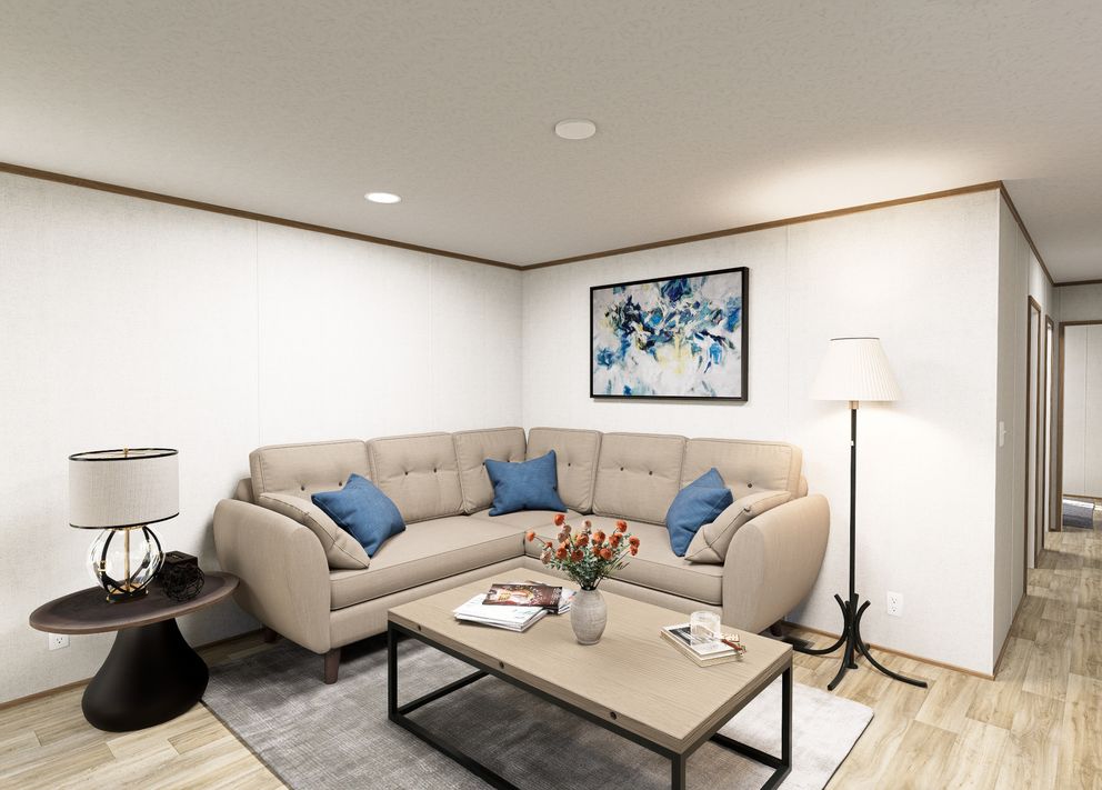 The BEACON Exterior. This Manufactured Mobile Home features 3 bedrooms and 2 baths.