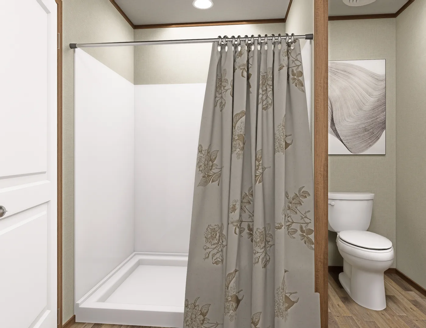 The MOROCCO Primary Bathroom. This Manufactured Mobile Home features 4 bedrooms and 2 baths.