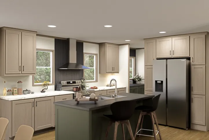 The SUMMIT Kitchen. This Manufactured Mobile Home features 4 bedrooms and 3 baths.