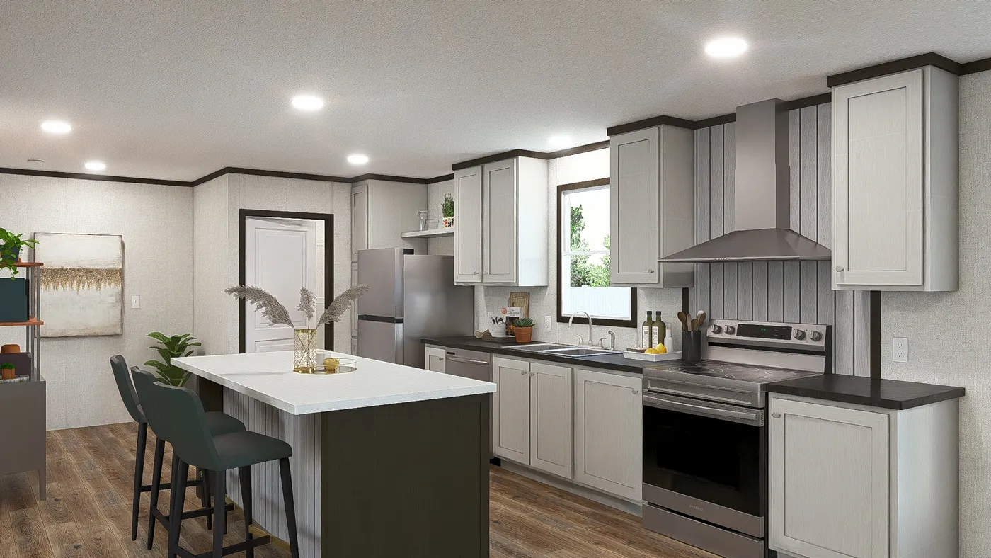 The AMBITION Kitchen. This Manufactured Mobile Home features 4 bedrooms and 2 baths.