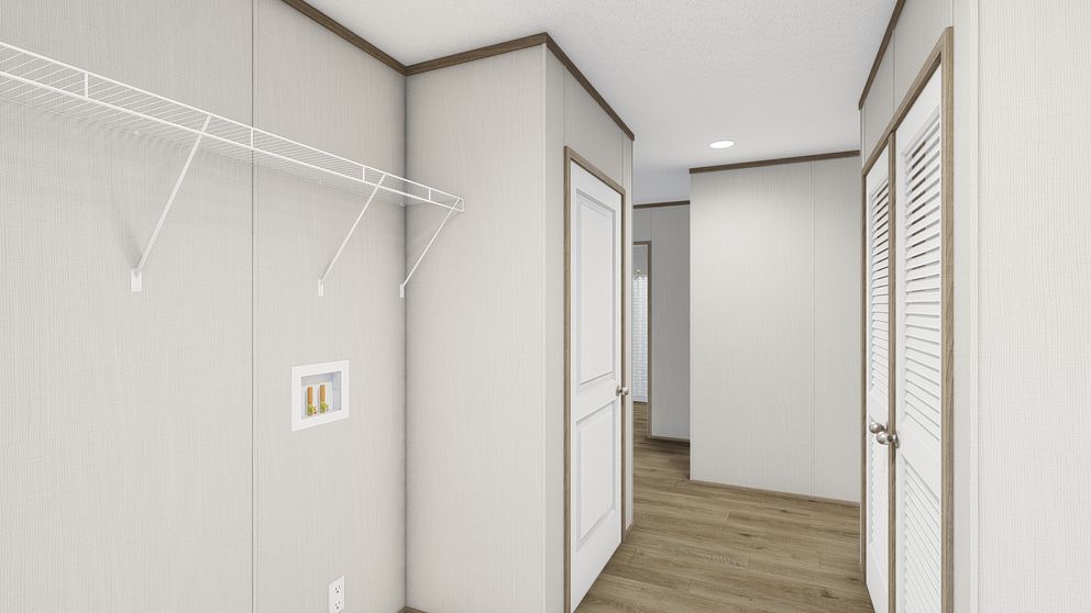 The ASPIRE Utility Room. This Manufactured Mobile Home features 3 bedrooms and 2 baths.