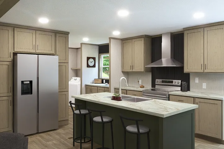 Charwood. The RIO Kitchen. This Manufactured Mobile Home features 3 bedrooms and 2 baths.