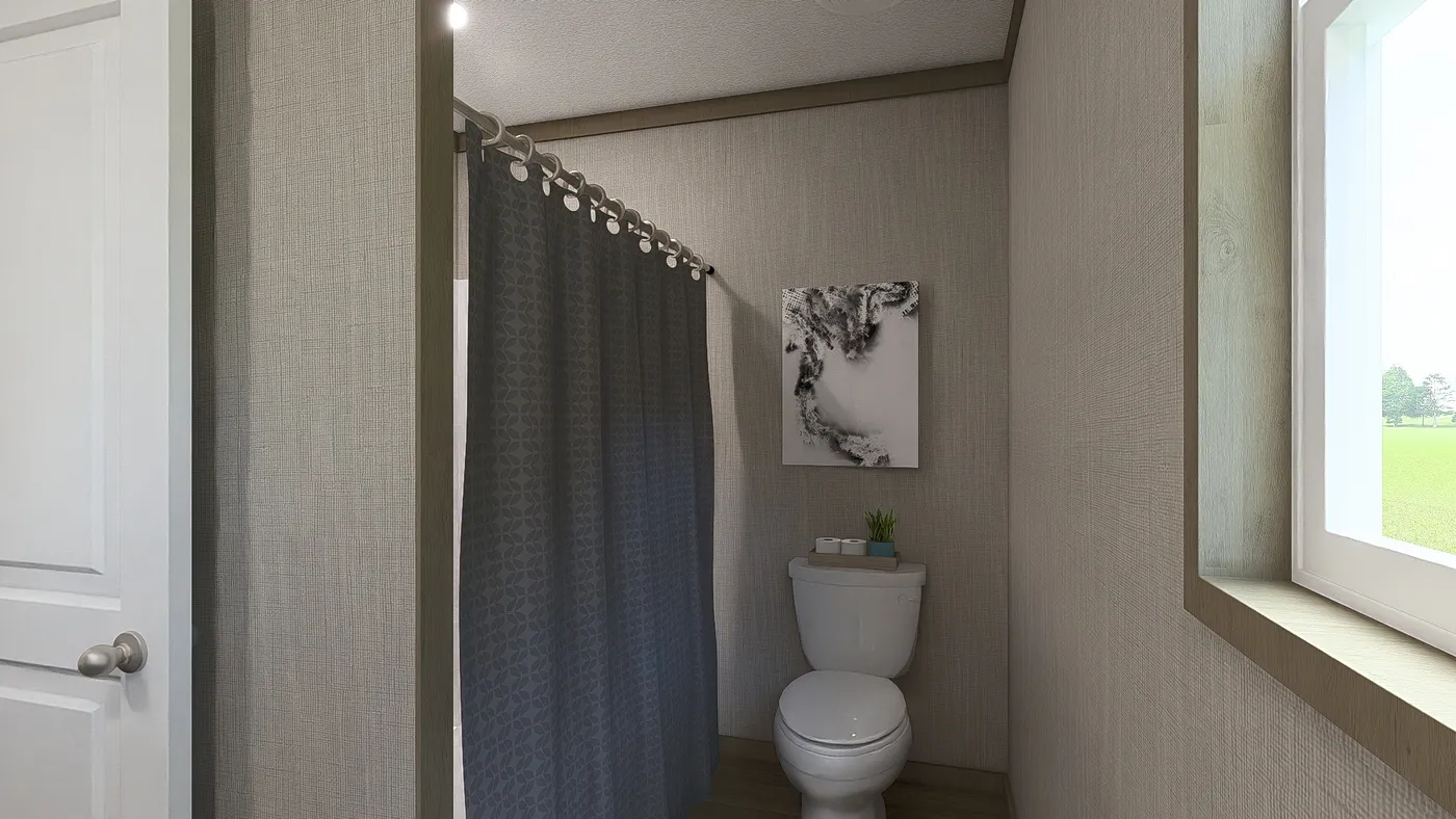 The SYDNEY Guest Bathroom. This Manufactured Mobile Home features 3 bedrooms and 2 baths.