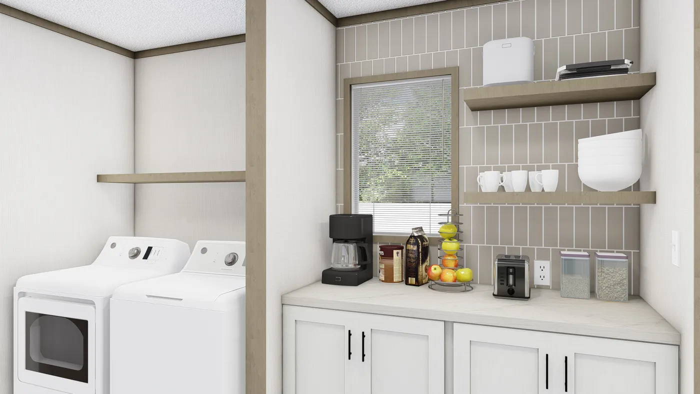 The BOONE Kitchen. This Manufactured Mobile Home features 4 bedrooms and 2 baths.