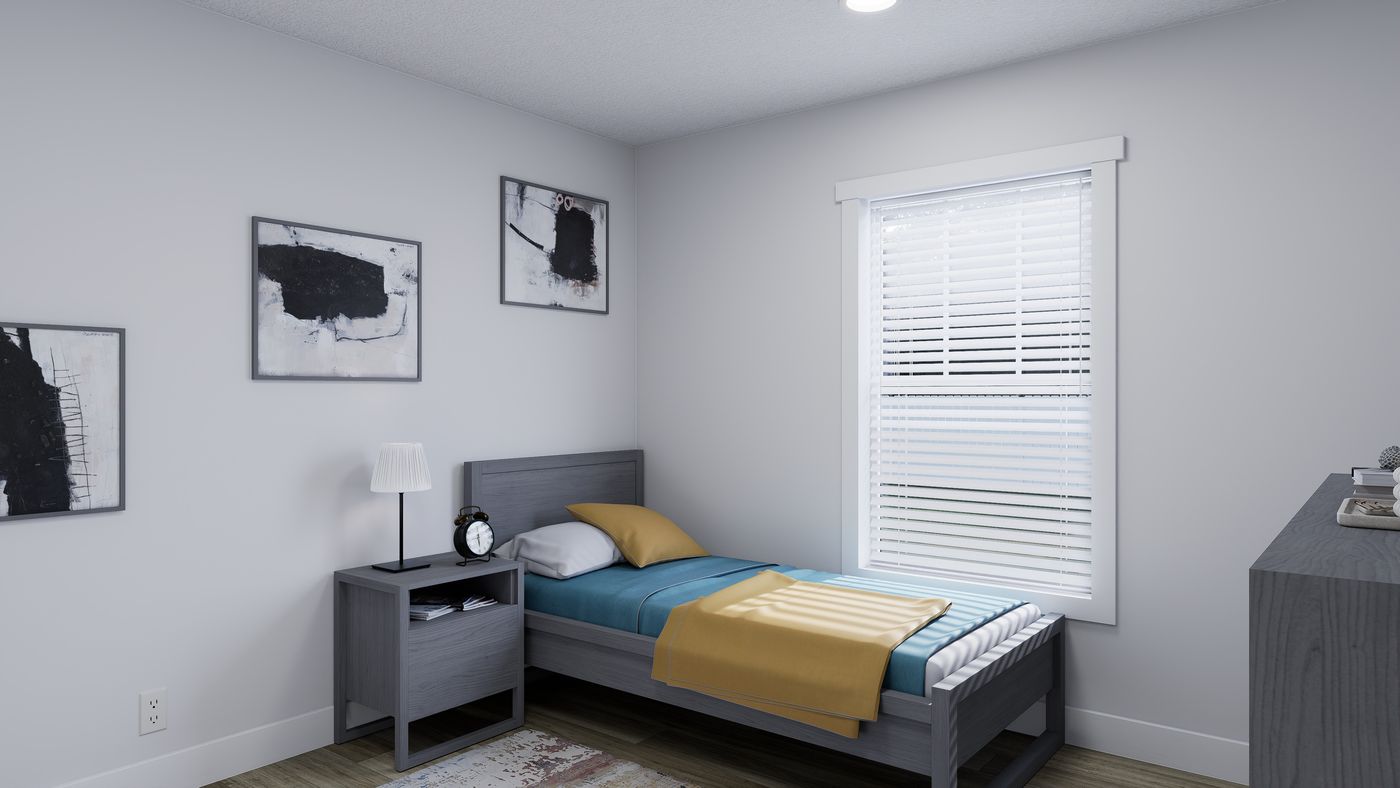 The RIGHT CHOICE 75 Bedroom. This Manufactured Mobile Home features 4 bedrooms and 2 baths.