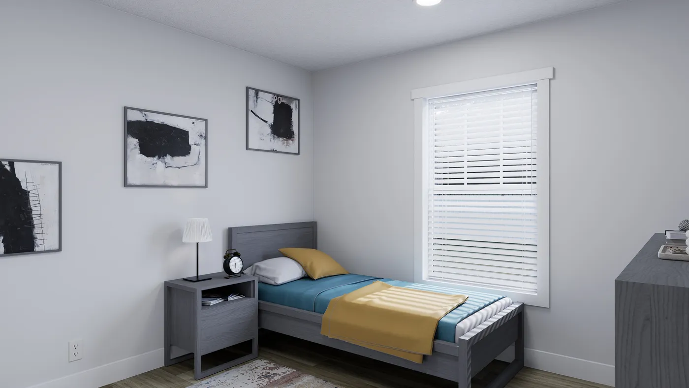 The RIGHT CHOICE 75 Bedroom. This Manufactured Mobile Home features 4 bedrooms and 2 baths.