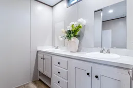 The SELECT 16723A Primary Bathroom. This Manufactured Mobile Home features 3 bedrooms and 2 baths.