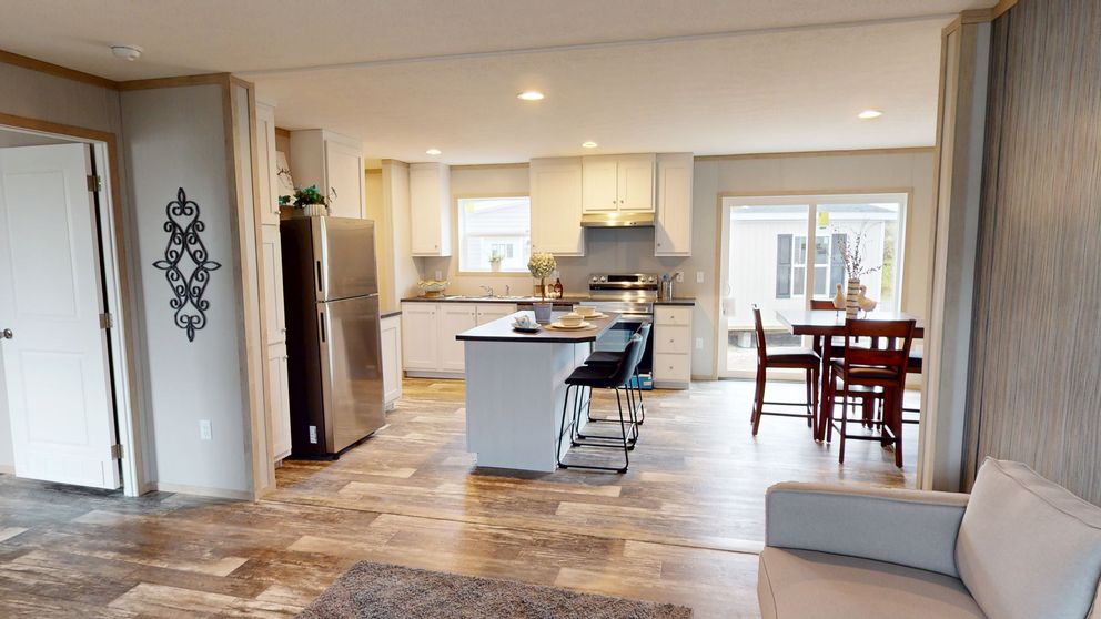 The HANCOCK Exterior. This Manufactured Mobile Home features 4 bedrooms and 2 baths.