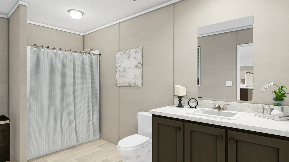 The ULTRA PRO 3 BR 28X56 Guest Bathroom. This Manufactured Mobile Home features 3 bedrooms and 2 baths.