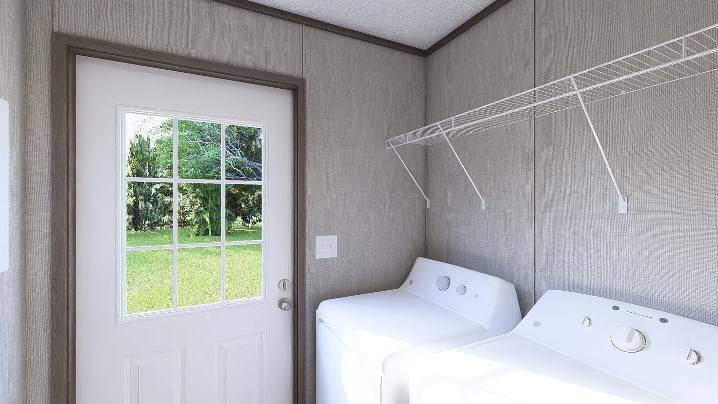 The LEGEND BIG BOY Utility Room. This Manufactured Mobile Home features 4 bedrooms and 2 baths.
