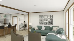 The GLIMPSE Living Room. This Manufactured Mobile Home features 3 bedrooms and 2 baths.