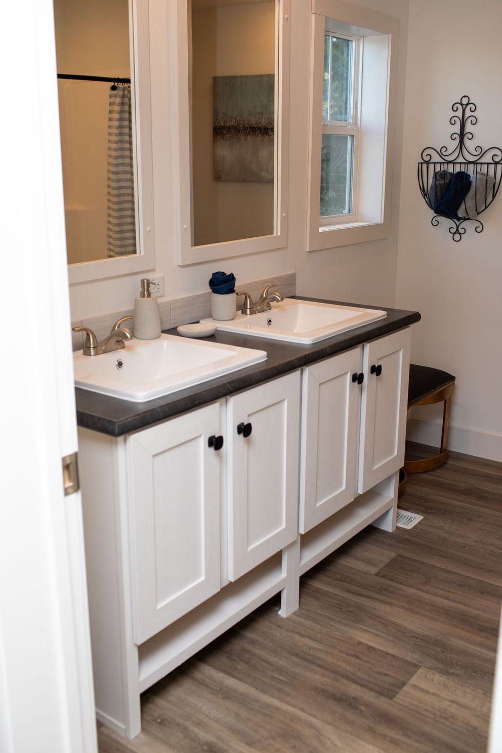 The BROWN EYED GIRL Primary Bathroom. This Manufactured Mobile Home features 4 bedrooms and 2 baths.