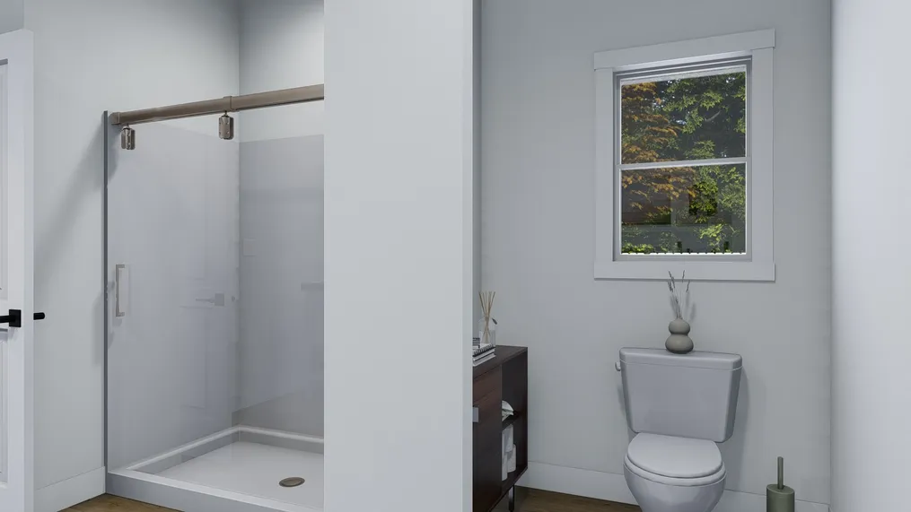 The BRYCE Primary Bathroom. This Manufactured Mobile Home features 3 bedrooms and 2 baths.