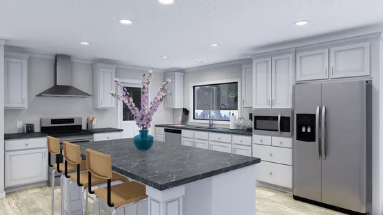 The THE BIG EASY Kitchen. This Manufactured Mobile Home features 4 bedrooms and 3 baths.
