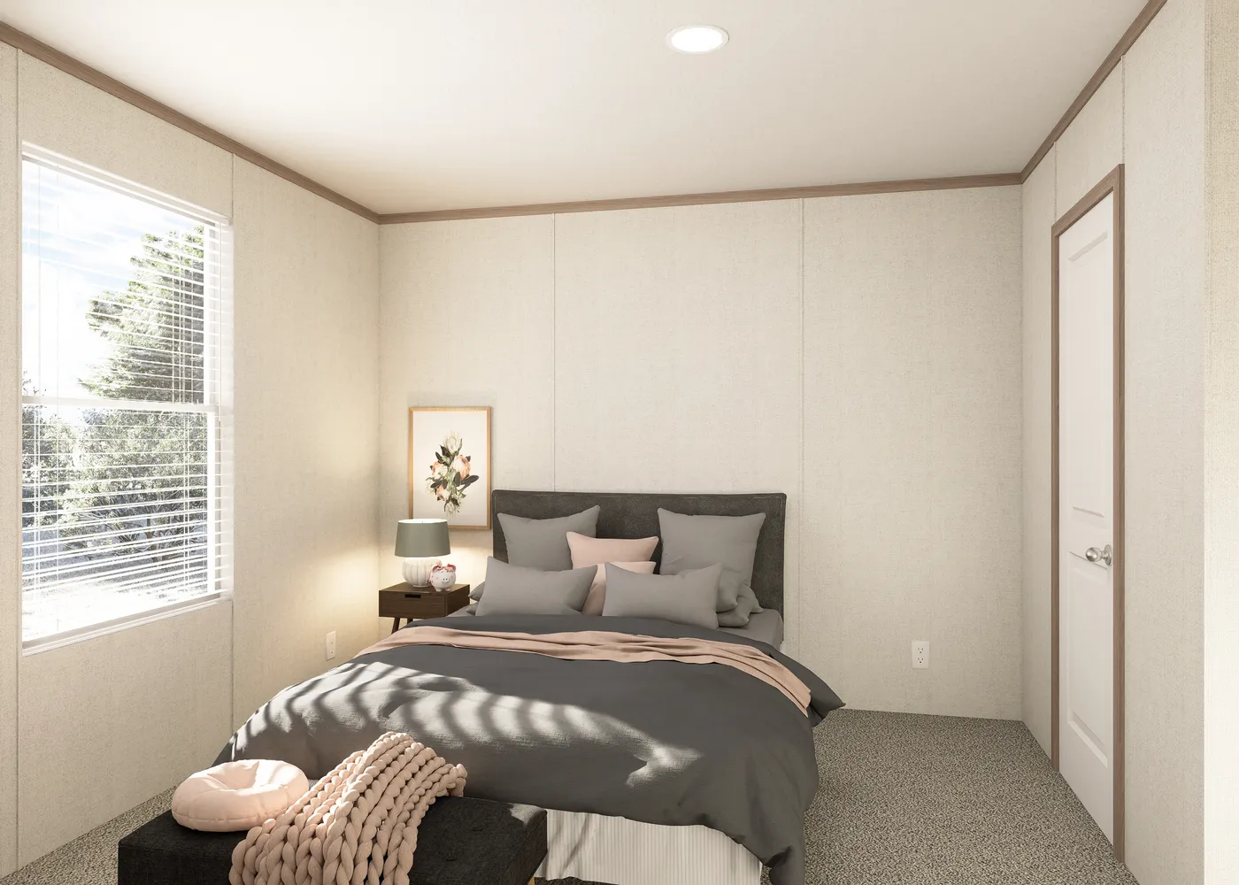 The THE RESERVE 60 Bedroom. This Manufactured Mobile Home features 3 bedrooms and 2 baths.