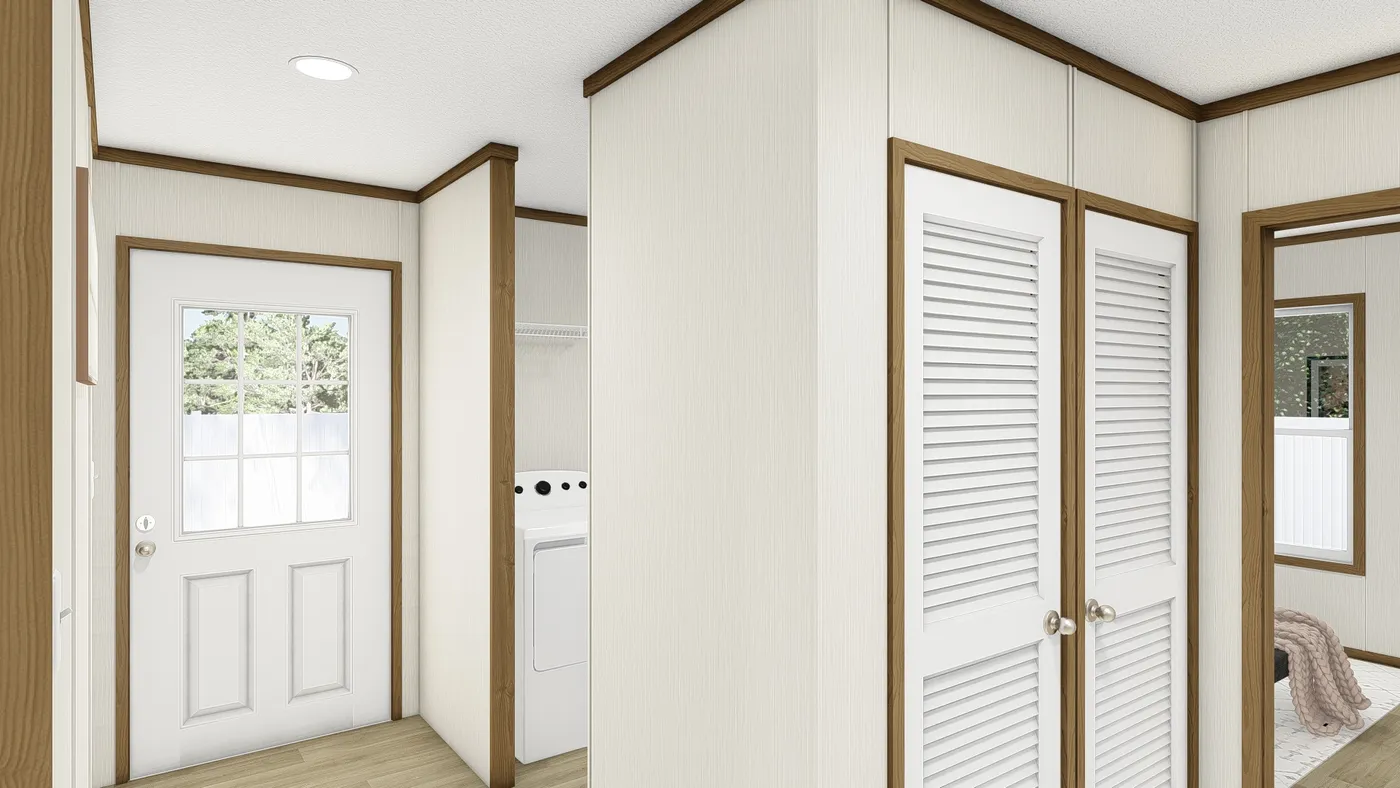 The IMPACT Utility Room. This Manufactured Mobile Home features 4 bedrooms and 2 baths.