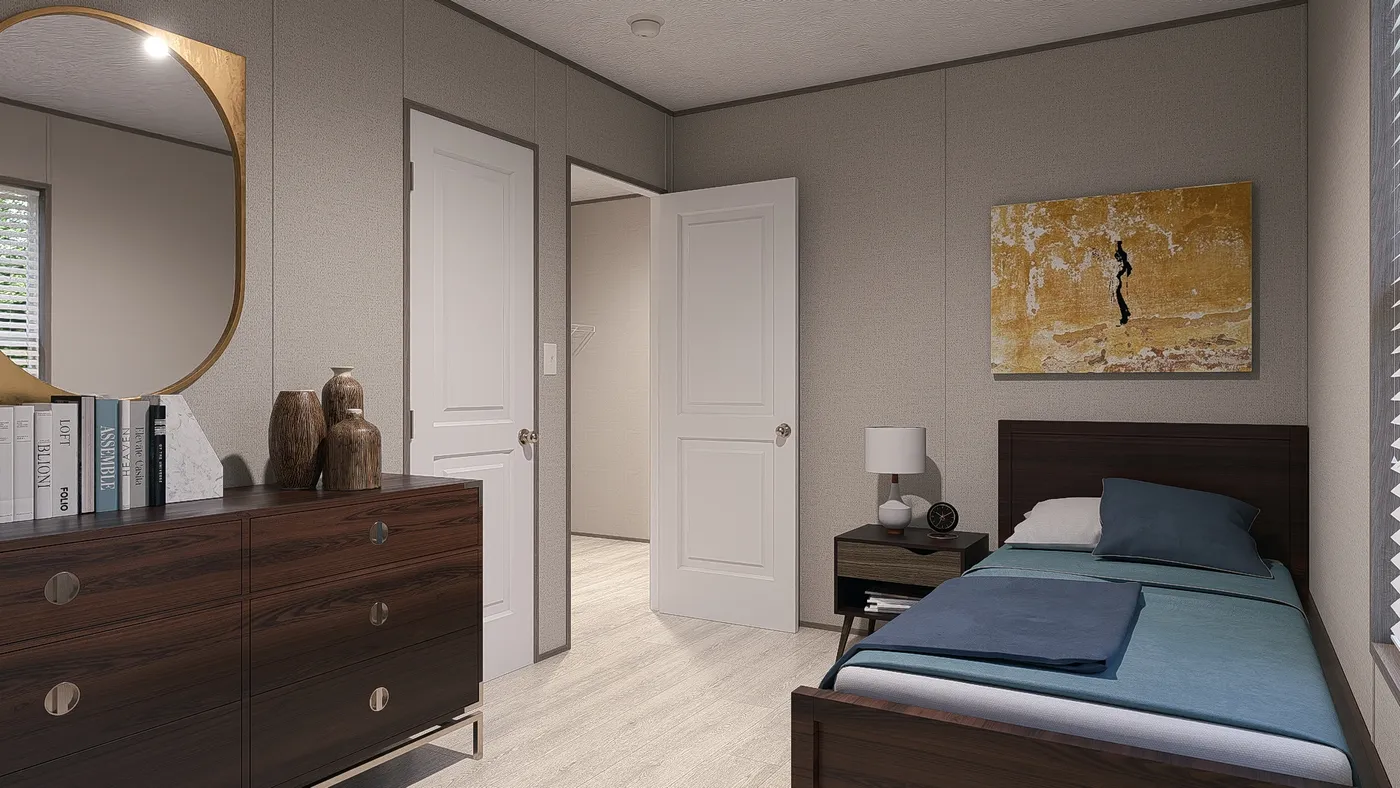 The MAYNARDVILLE CLASSIC 66 Bedroom. This Manufactured Mobile Home features 3 bedrooms and 2 baths.