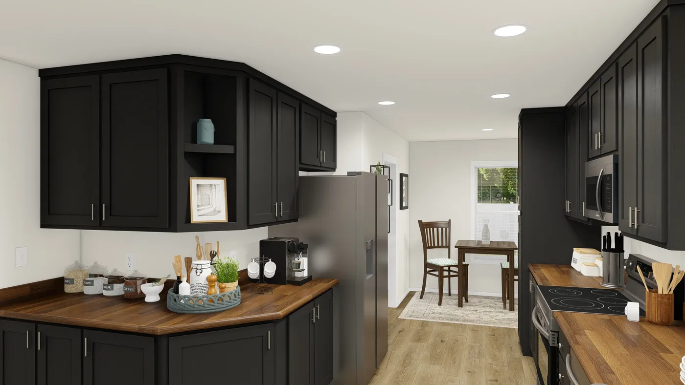 The DRM483F 48'              DREAM Kitchen. This Manufactured Mobile Home features 3 bedrooms and 2 baths.