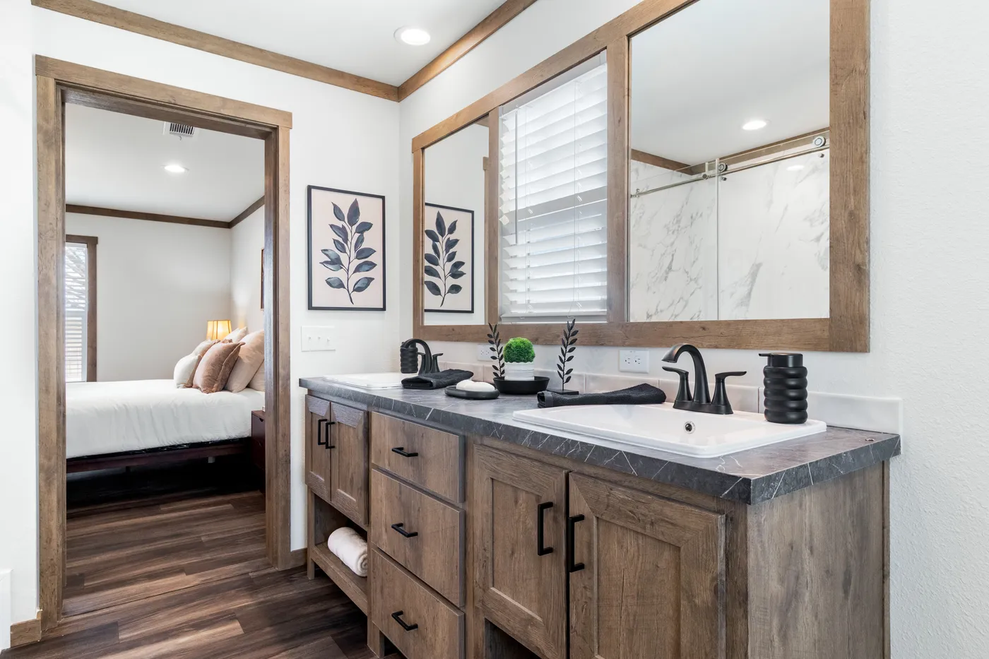 The ISABELLA ELITE Primary Bathroom. This Manufactured Mobile Home features 3 bedrooms and 2 baths.