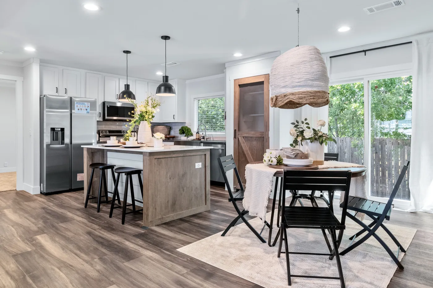 The SAWYER ELITE Kitchen. This Manufactured Mobile Home features 3 bedrooms and 2 baths.