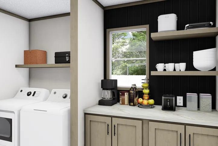 The BOONE Kitchen. This Manufactured Mobile Home features 4 bedrooms and 2 baths.