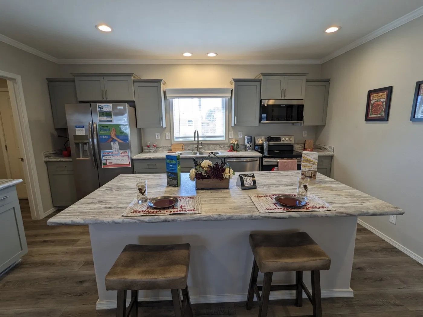The CATALINA Kitchen. This Manufactured Mobile Home features 3 bedrooms and 2 baths.
