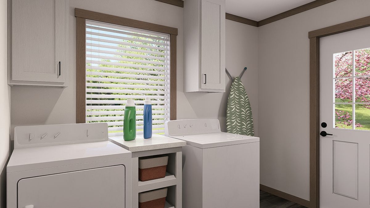 The FARM 3 FLEX Utility Room. This Manufactured Mobile Home features 3 bedrooms and 2 baths.
