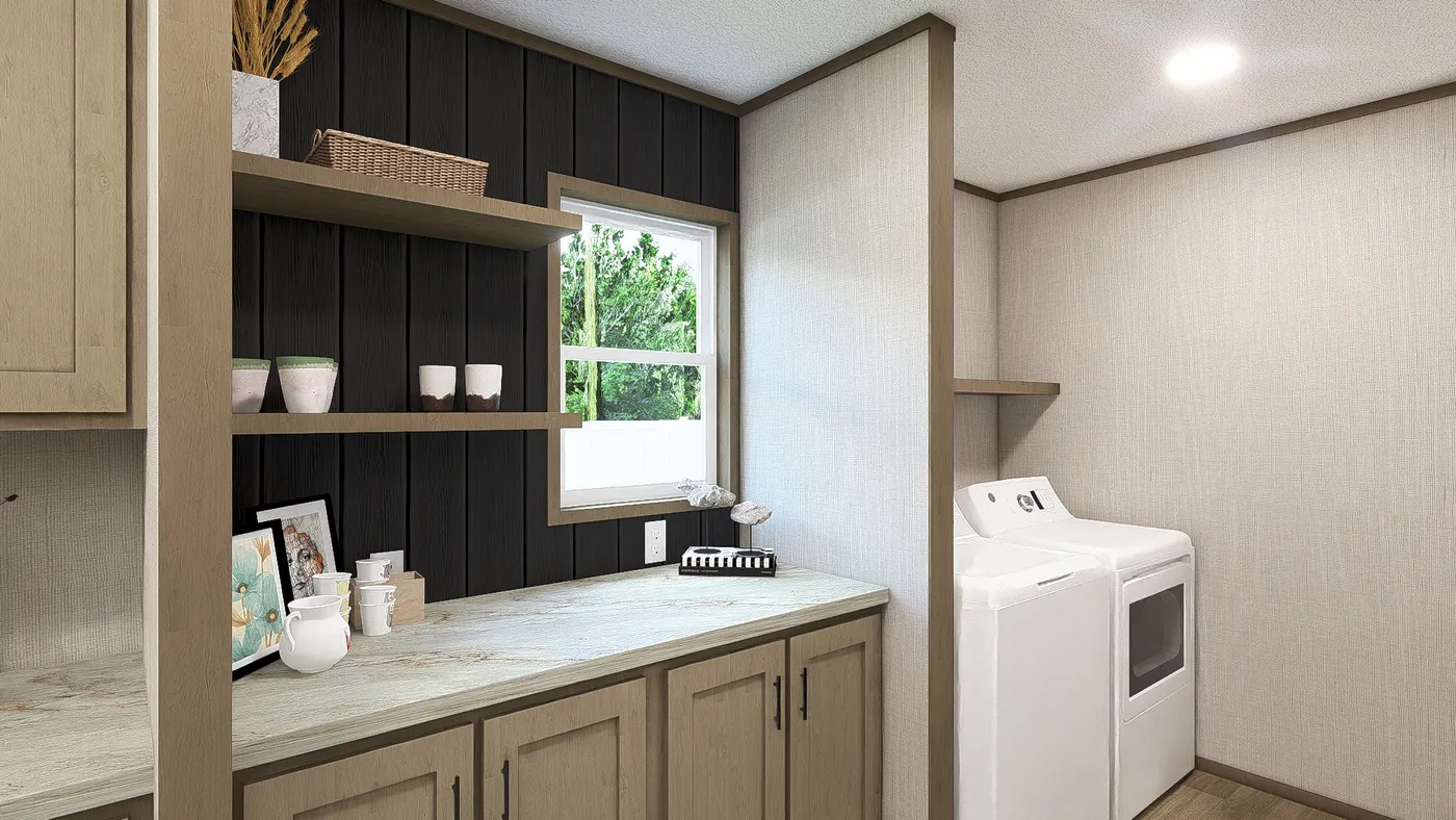 The MOROCCO Utility Room. This Manufactured Mobile Home features 4 bedrooms and 2 baths.
