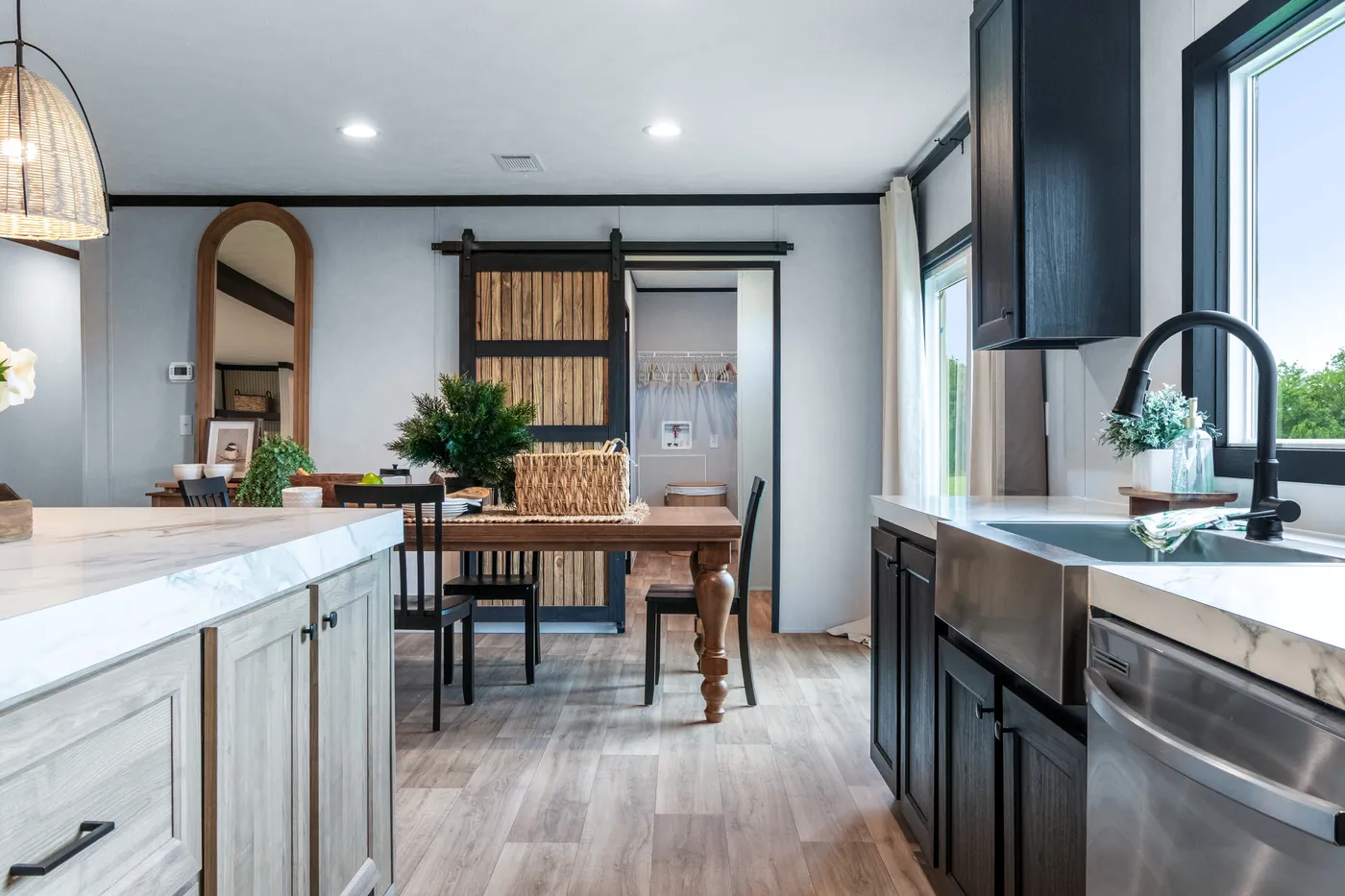 The ODYSSEY Kitchen. This Manufactured Mobile Home features 4 bedrooms and 2 baths.