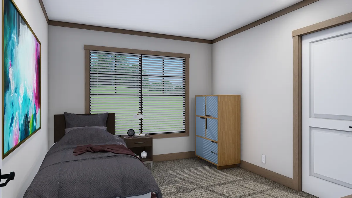 The NELLIE Bedroom. This Manufactured Mobile Home features 4 bedrooms and 2 baths.