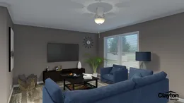 The SWEET BREEZE 56 Living Room. This Manufactured Mobile Home features 3 bedrooms and 2 baths.
