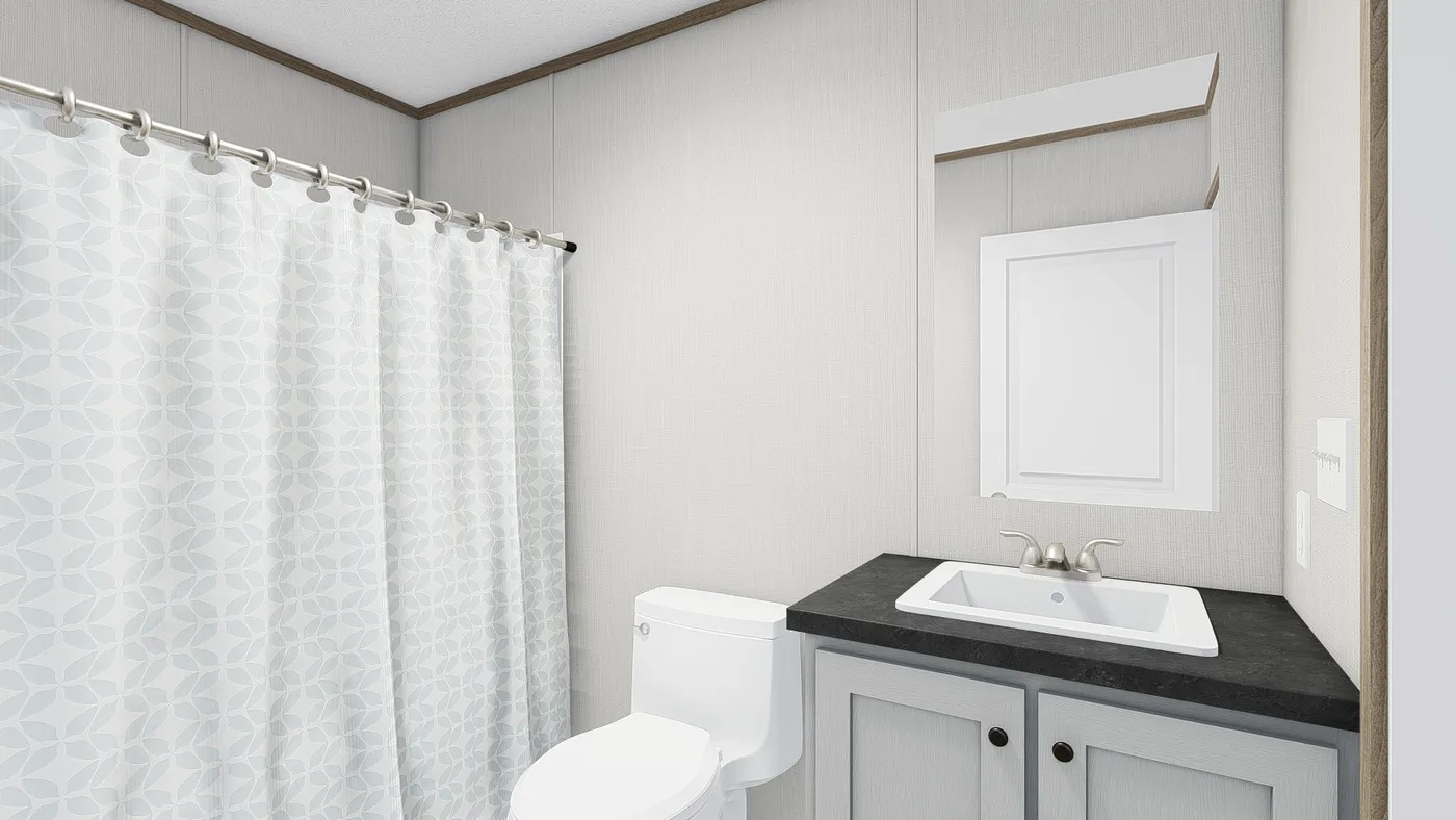 The ASPIRE  28X56 Guest Bathroom. This Manufactured Mobile Home features 3 bedrooms and 2 baths.