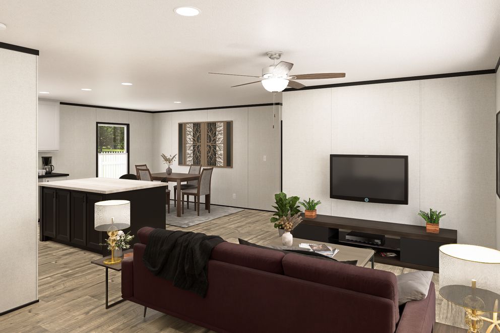 The THE MOUNTAINEER 48 Foyer. This Manufactured Mobile Home features 3 bedrooms and 2 baths.