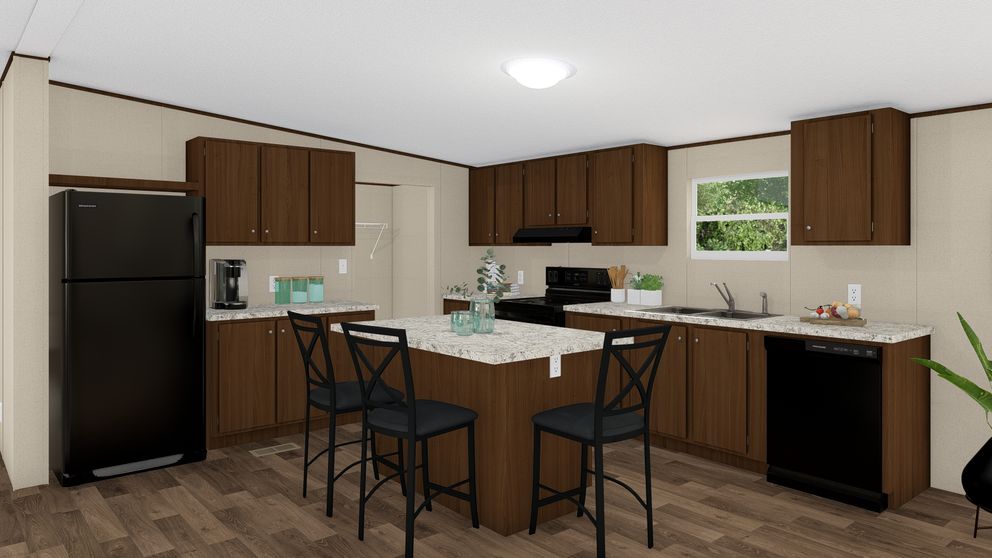 The MARVELOUS 3 Kitchen. This Manufactured Mobile Home features 3 bedrooms and 2 baths.