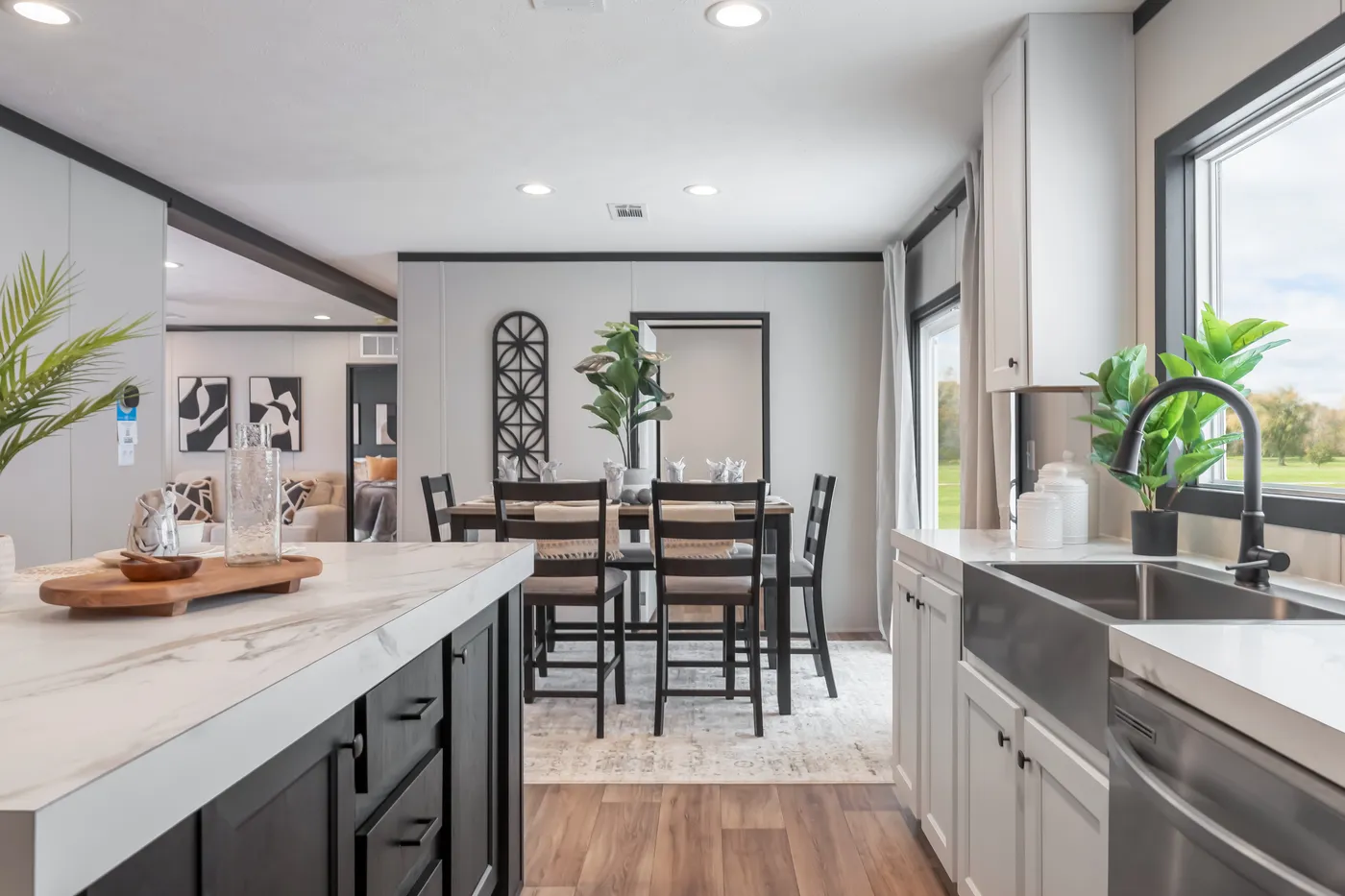 The THE ANNIVERSARY 2.1 Kitchen. This Manufactured Mobile Home features 3 bedrooms and 2 baths.