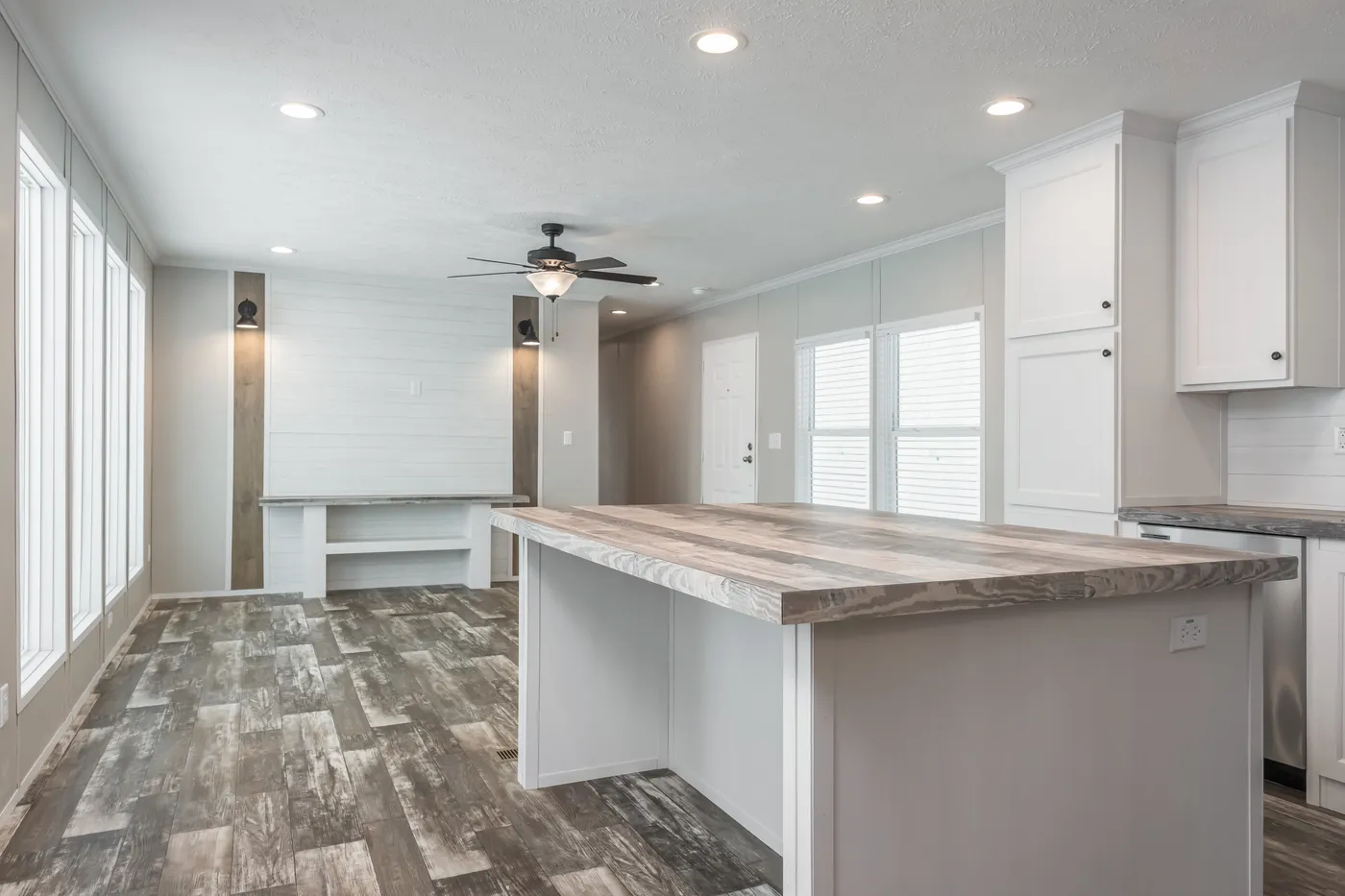 The WILLOW Living Room. This Manufactured Mobile Home features 3 bedrooms and 2 baths.