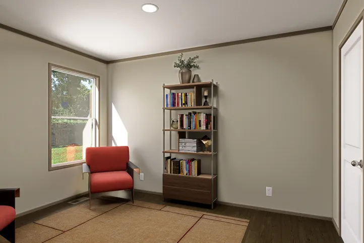 The SUMMIT Guest Bedroom. This Manufactured Mobile Home features 4 bedrooms and 3 baths.