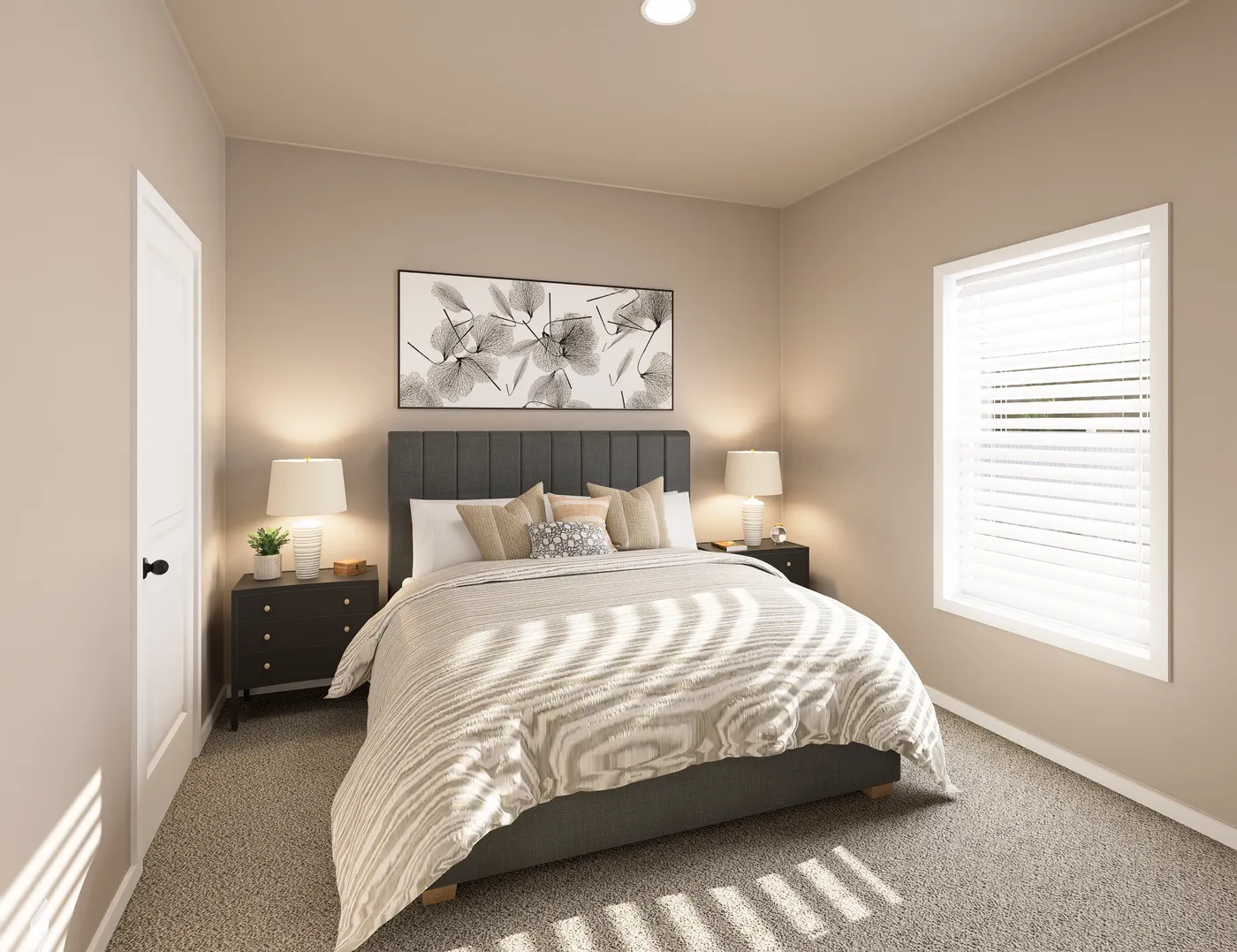 The PREFERRED PLUS CP601F  CLAYTON Bedroom. This Manufactured Mobile Home features 3 bedrooms and 2 baths.